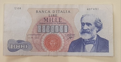 Banconota 1000 lire verdi - lire, 1°