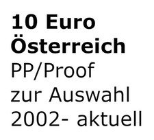 10 euro commemorativi Austria argento PP proof a scelta tutte le annate