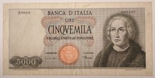 Lire 5.000 Cristoforo Colombo
