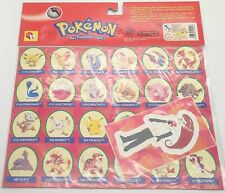Adesivi POKEMON ACCHIAPPALI TUTTI Nintendo Lisciani 1998 Stickers Fosforescenti