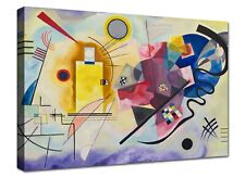 Canvashop Quadro Kandinsky giallo rosso blu Stampa su tela quadri moderni arte