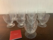 8 Bicchieri da Vino Rossa Inciso Antico IN Cristallo Di Baccarat ( Costo Un