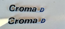FIAT CROMA D LOGO SIGLA EMBLEMA FREGIO STEMMA SCRITTA  NUOVA NERO-BLU