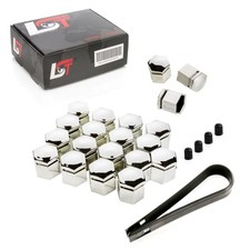 20X Cerchi Coprimozzo Dado Esagonale 17 Mm Cromato Per FIAT