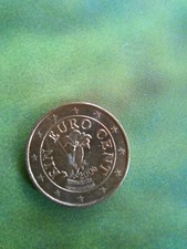 1 EURO CENT.   AUSTRIA 2006 RARA con difetto
