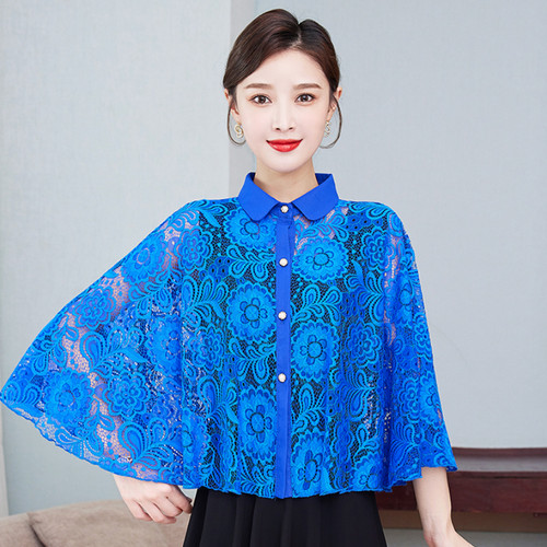 Donna pizzo coprispalle bolero - pizzo,