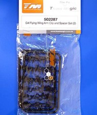 Team Magic G4 Flying Wing Arm Clip & Spacer Set (2) 502287 modellismo