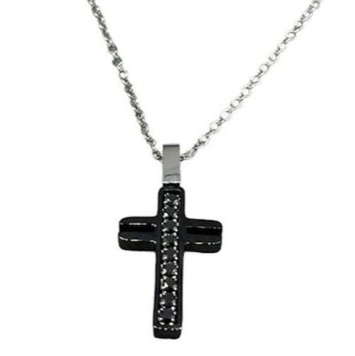 Collana uomo croce - collana,