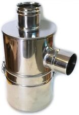 Abbattitore Fumi Acqua x Stufe a Pellet Struttura in Acciaio Inox Diametro 100mm