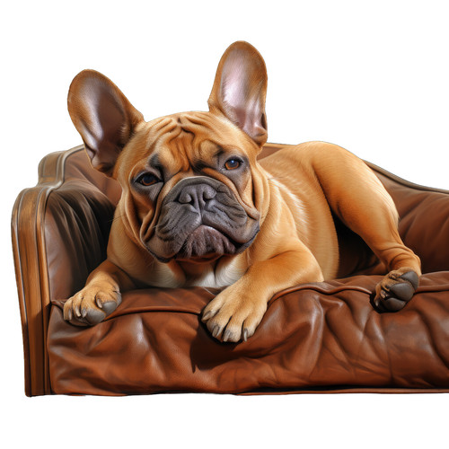 Bulldog francese cane auto