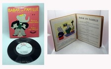 BABAR en FAMILLE - disco libretto da collezione anni 50/60 - Jean de Brunhoff