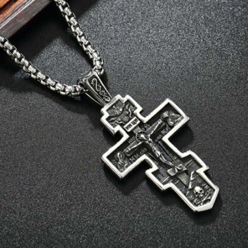 Collana uomo croce crocifisso