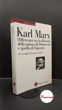 Marx, Karl. , and Canfora, Luciano. Differenza tra la filosofia della natura di 