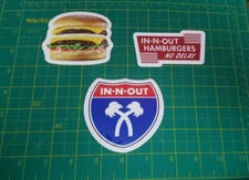 Set 3x Adesivo In N Out Burger