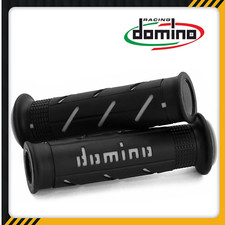 Manopole Moto Domino A250 Nero Grigio Racing Cross Naked Pit Bike Scooter Quad