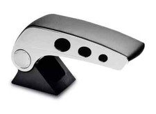 BRACCIOLO UNIVERSALE CROMATO NERO POGGIA BRACCIO RIBALTABILE PORTA OGGETTI