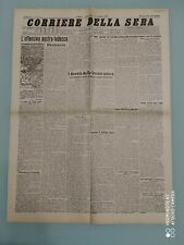  CORRIERE DELLA SERA 28 OTTOBRE 1917 DISFATTA DI CAPORETTO CADORNA RUSSIA
