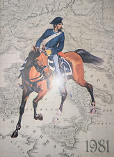 CALENDARIO storico CARABINIERI ANNO 1981 CON CORDONCINO
