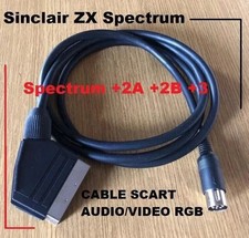 CAVO SCART RGB PER SINCLAIR ZX SPECTRUM 128K+2A +2B +3
