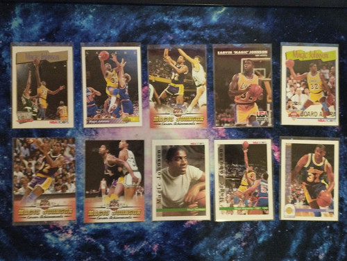 Lotto carte magic johnson 10 - magic,