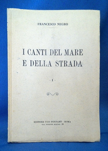 Francesco negro canti del - i,