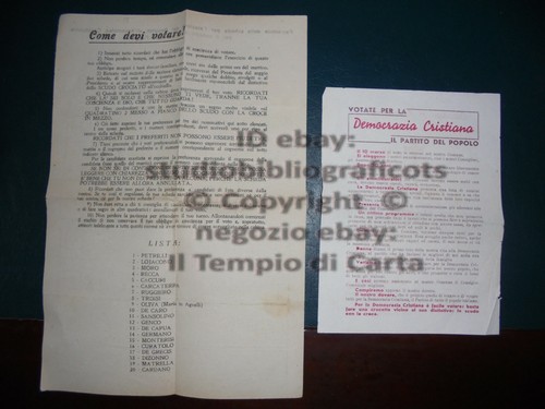 Scheda elettorale volantino - elettorale,