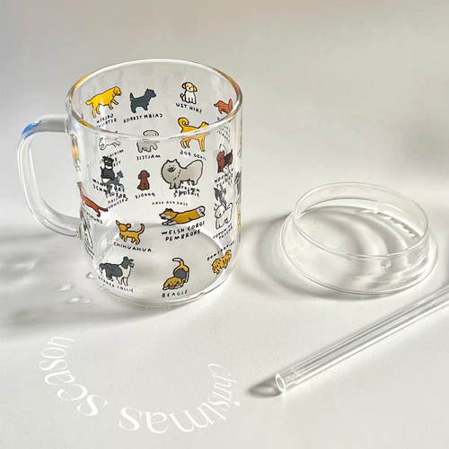 Tazza vetro cartone animato - tazza,