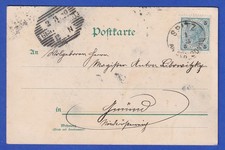 Austria 1900 Einkreis-O SPITZ AN DER DONAU su cartolina illustrata ramo di fiori