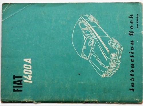 Fiat 1400a libretto istruzioni - fiat,