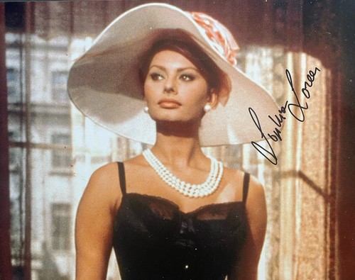 Foto firmata sophia loren 8x10 - sophia,