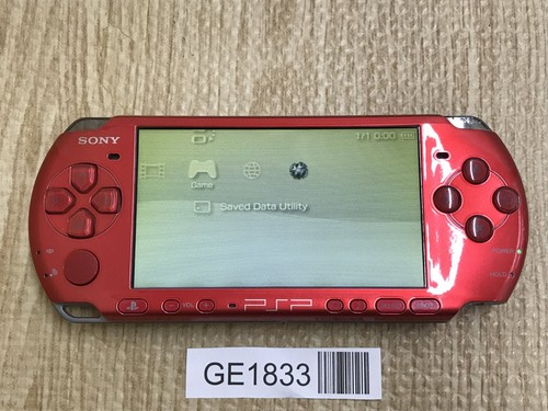 Console psp 3000 - radiant, rosso