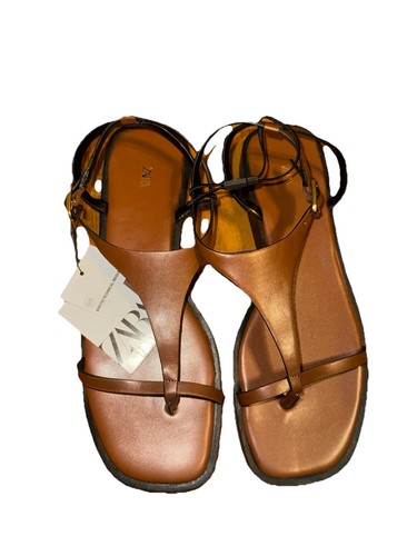 Zara nwt brown sandals size - nwt,