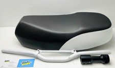 Kit Tuning Sella-Sattel BOOSTER Fino 2003 Nera/Bianca + Mozzo e Manubrio NAKED