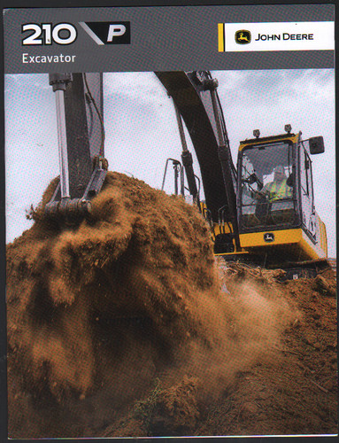 Foglietto brochure escavatore