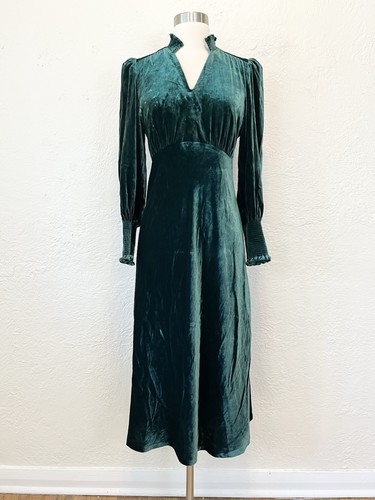 Abito talbots verde velluto - abito,