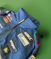 Giacca Pile Interno, Originale con Cappuccio, Team Honda Superbike Grillini,tg.L