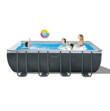 Piscina fuori terra - terra, pompa
