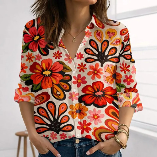 Blusa floreale groovy - blusa,