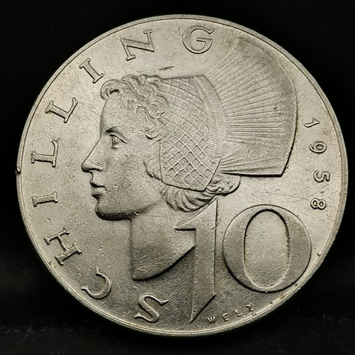 Schilling 1958 argent - 10,