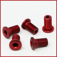 NOS BULLONI CORONA ERGAL TRIPLA LEGA LEGGERA 16mm ROSSO VINTAGE ANNI 90 STRADA