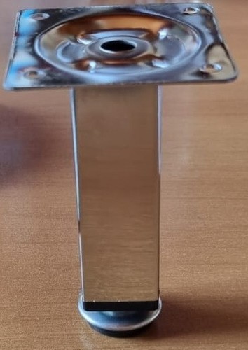 Piedino piede metallo cromo - piedino,
