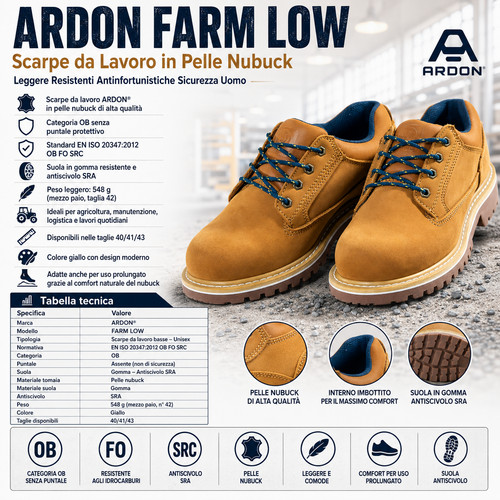Scarpe lavoro ardon - ardon, nere