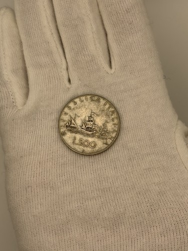 Moneta 500 lire argento - moneta, italia
