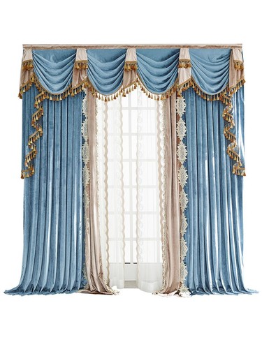 Tenda lusso velluto blu - di,