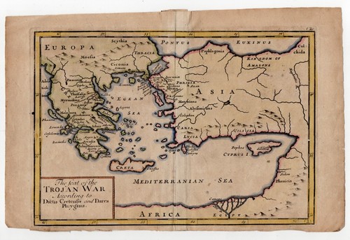 Mappa antica guerra troiana