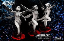 Statua statuina The Wasp altezza 30 cm resina stampa 3D modello non verniciato kit garage