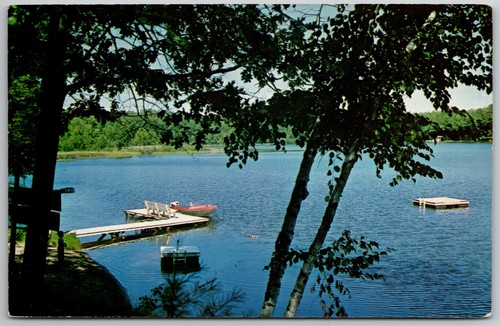Cartolina scena lago north - cartolina,