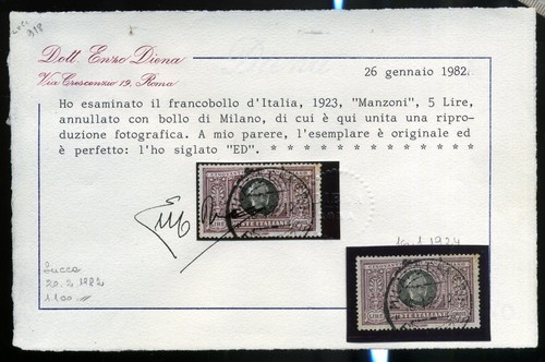 Regno 1923 manzoni lire - 1923,