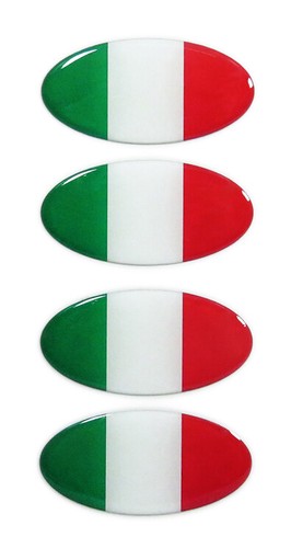 Bandiere italia set adesivi - -,
