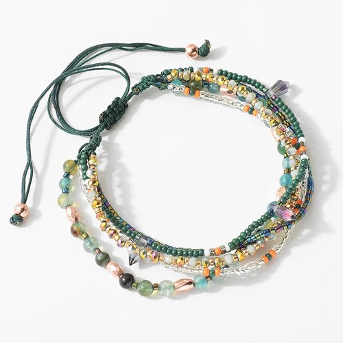 Bracciale boemia mini perline - boemia,